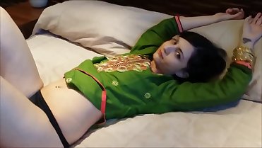 Anila in Green Shalwar Kameez
